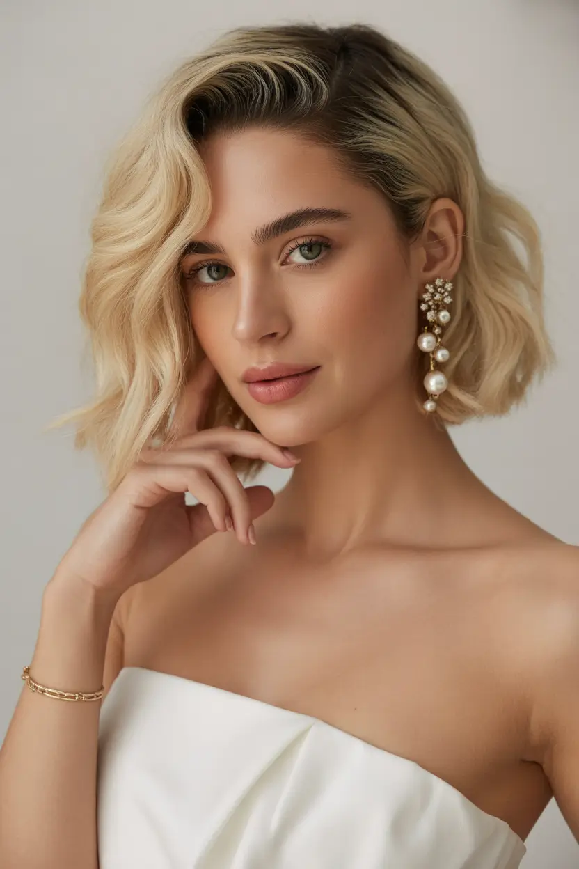 trendy spring bob haircut 2026 soft champagne waves with glam volume 17