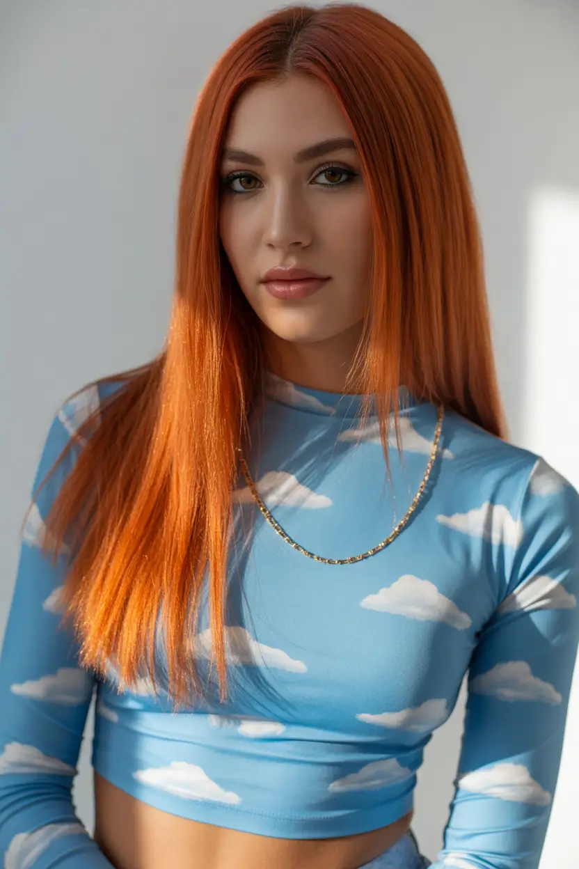 vibrant spring hair color for brown skin 2026 vivid copper straight 19