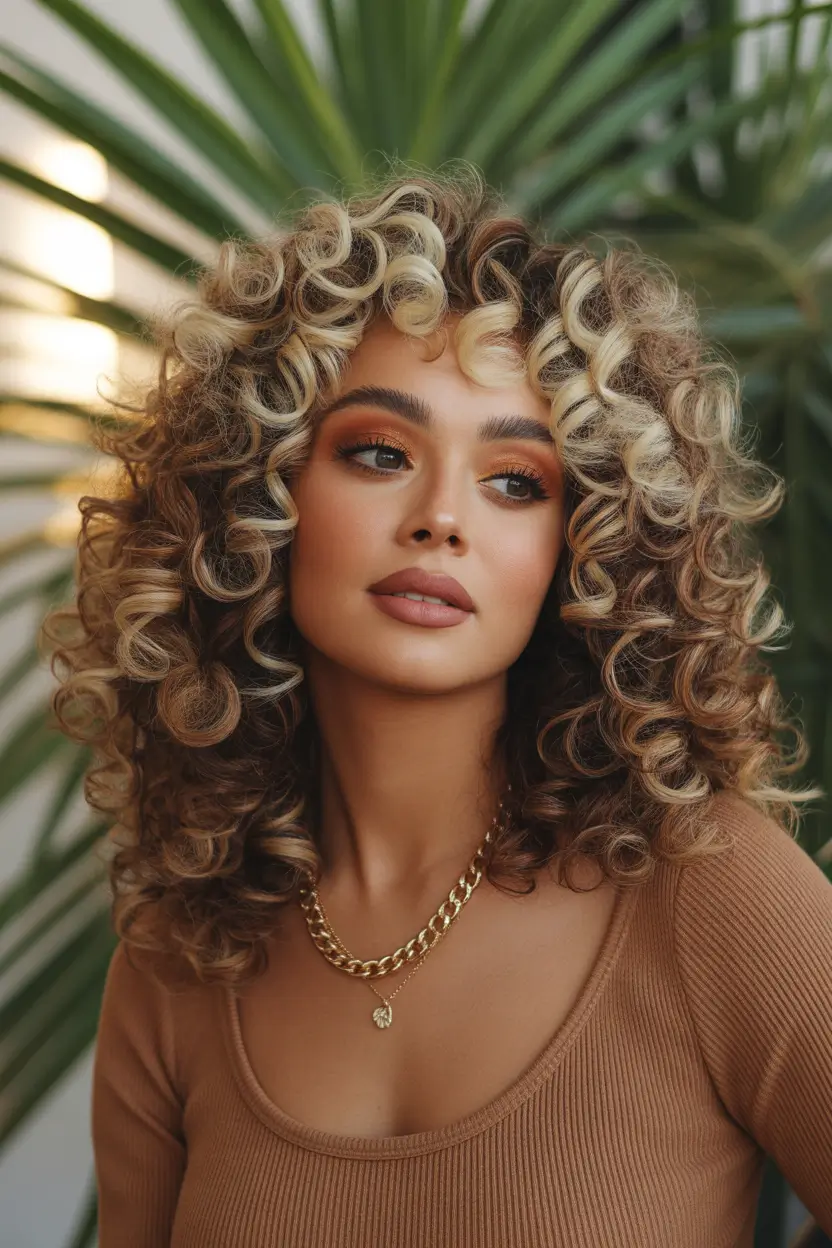 vibrant spring hair color for brown skin 2026 caramel light waves