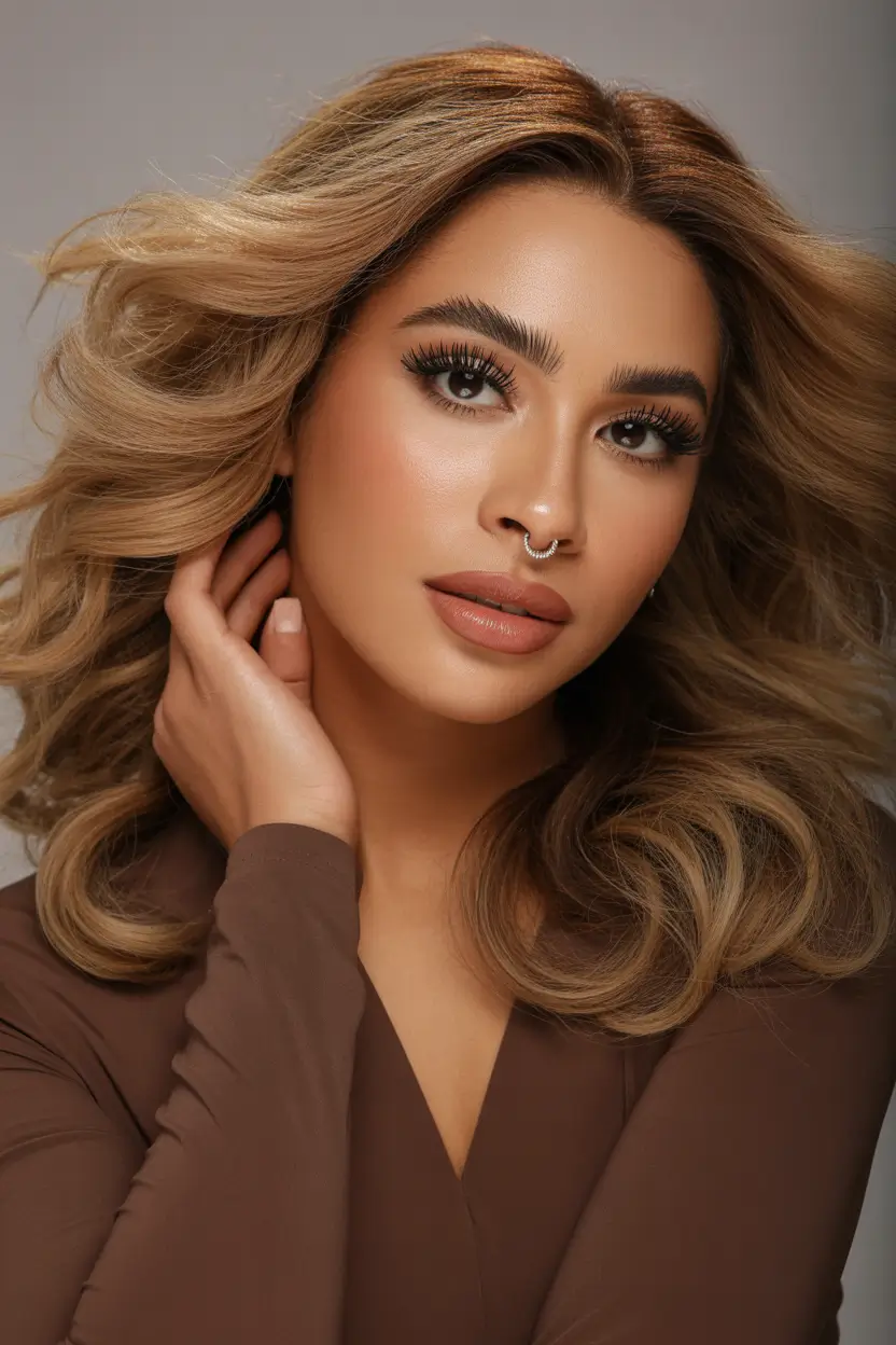 vibrant spring hair color for brown skin 2026 tan blonde volume 9