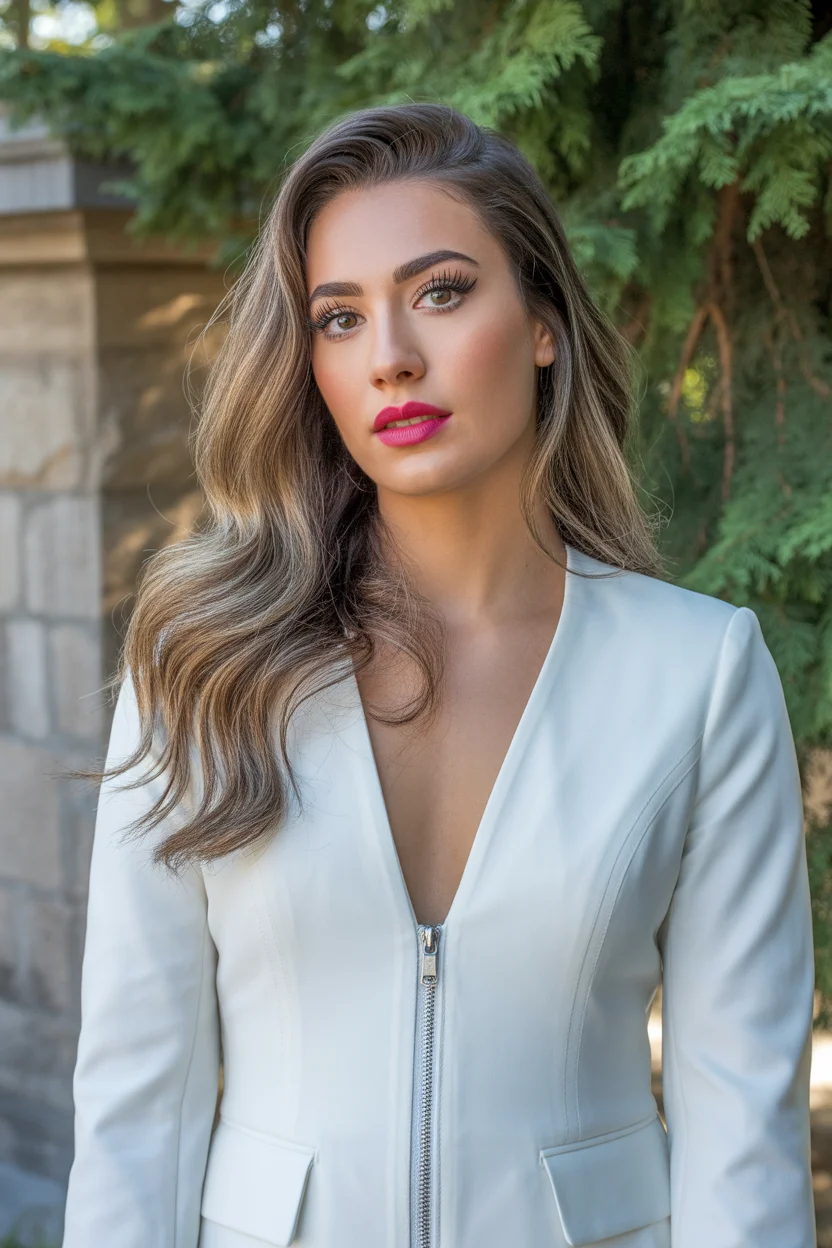 April hair colour ideas 2026 Cool Beige Brunette Glow 12