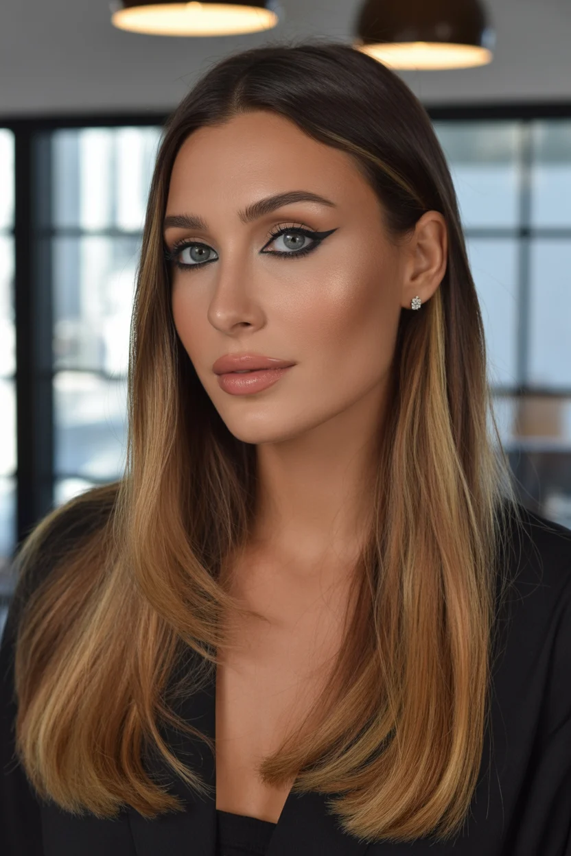 April hair colour ideas 2026 Classic Honey Brunette Shine 19