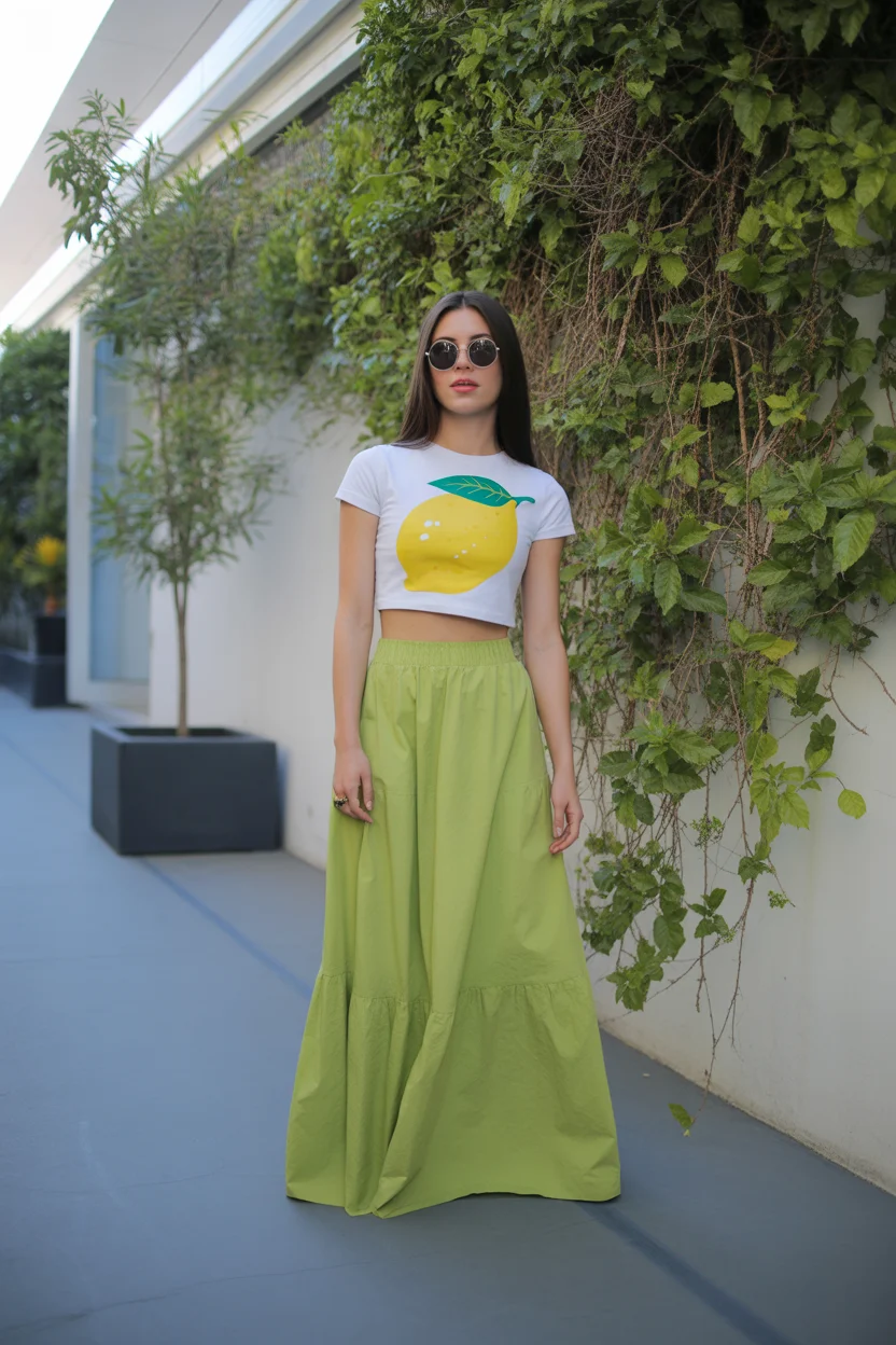 April outfits 2026 Fresh Citrus and Flowing Volume for Urban Spring Days