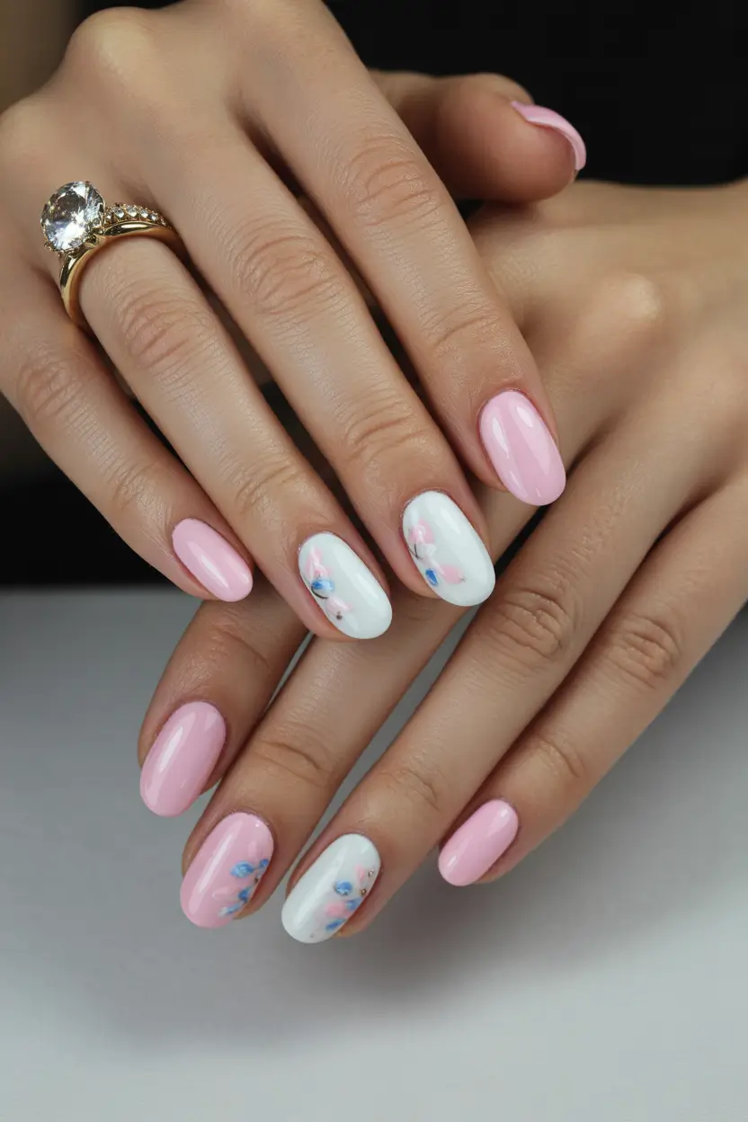 best short spring nails 2026 blush-blue-floral-12