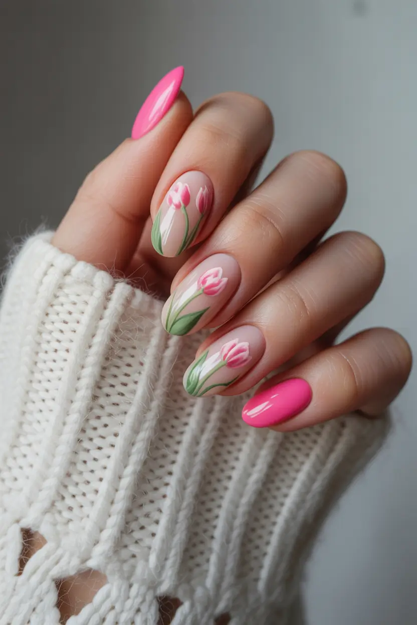 best short spring nails 2026 pink-tulip-gloss-6