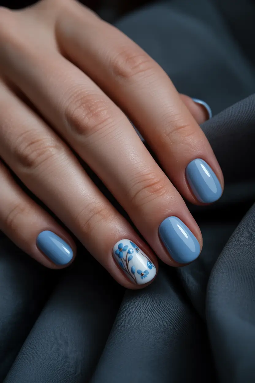 best short spring nails 2026 powder-blue-minimal-floral-9