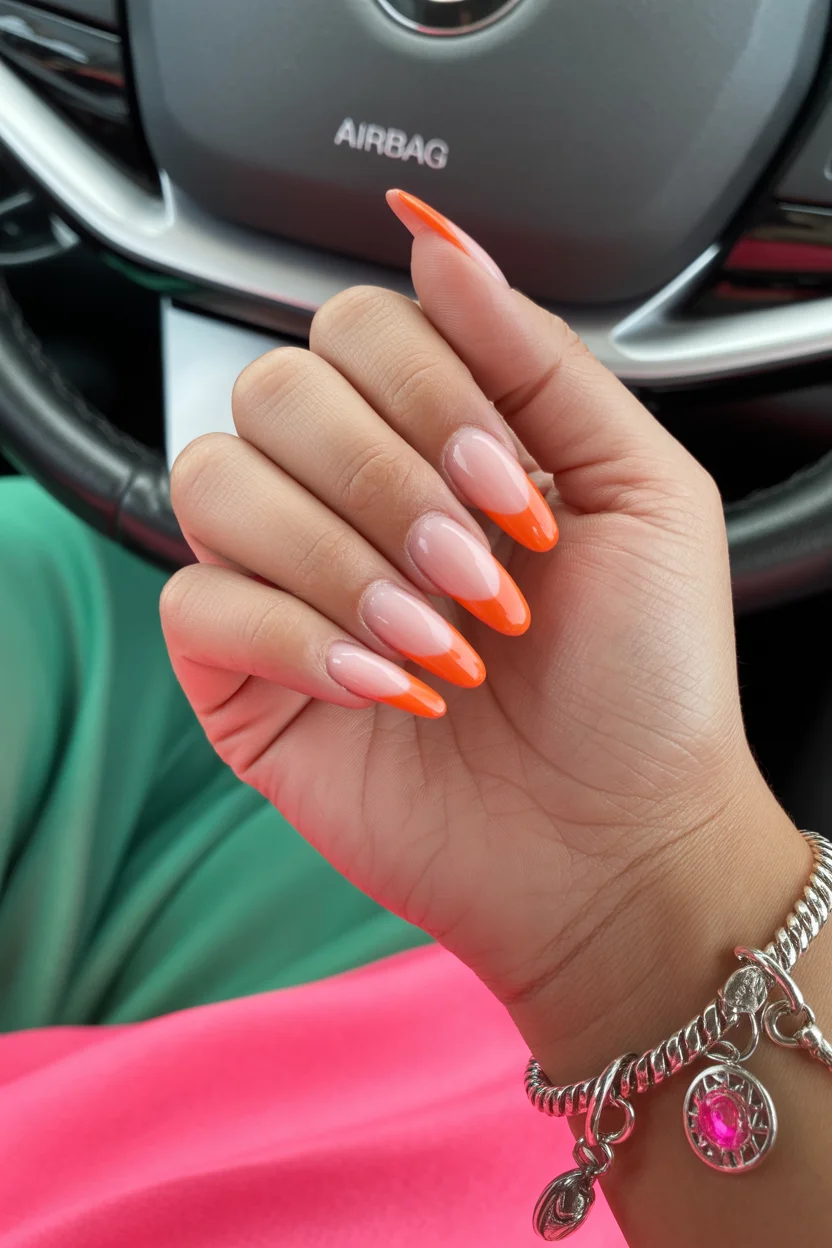 best spring vacation nails 2026 bright french tip