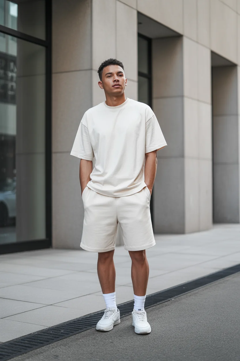 casual summer outfits men 2026 Neutral Co Ord Set Soft Tailored Ease 18