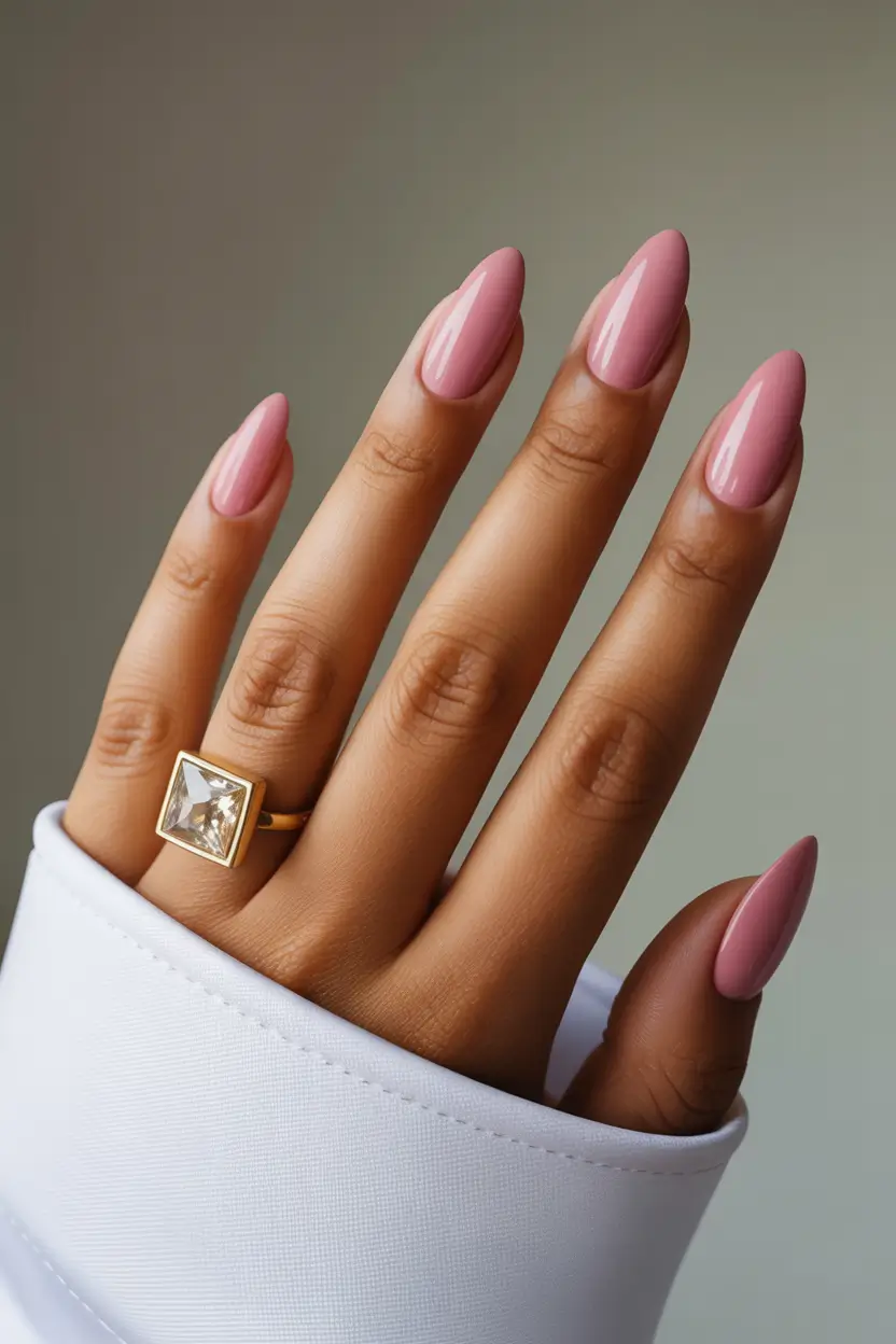 spring almond nails 2026 dusty rose almond perfection 20