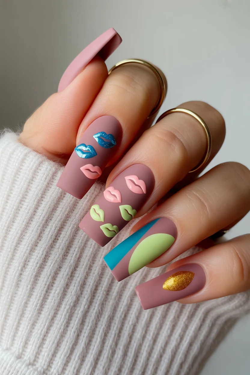 elegant spring ballerina nails 2026 modern abstract ballerina manicure with sculpted 3d accents
