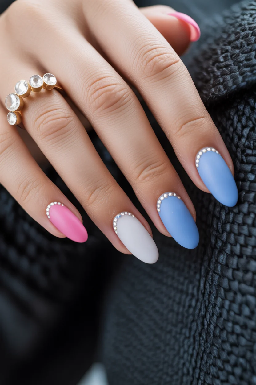 elegant spring ballerina nails 2026 soft pastel ballerina nails with crystal cuticle detail