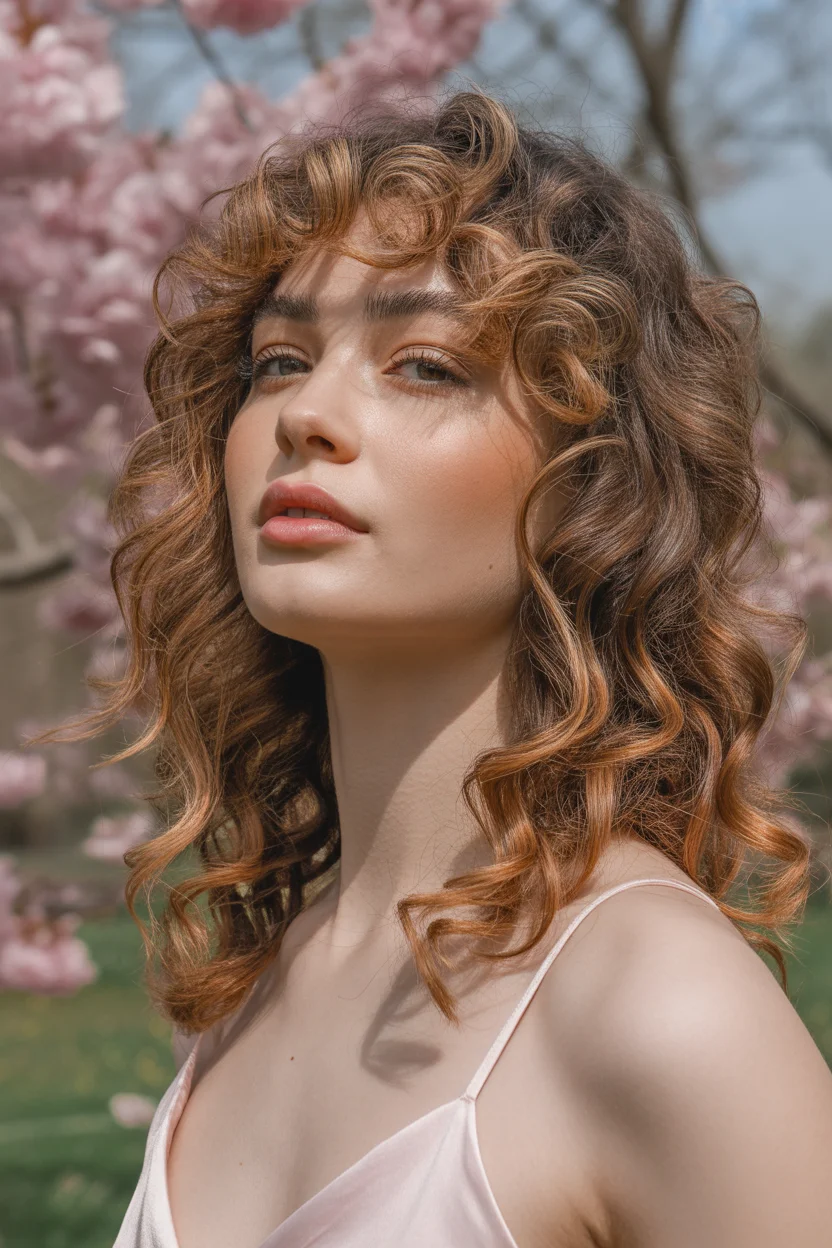 May Hair Color Ideas 2026 Warm Curly Auburn Revival for Spring Confidence 12