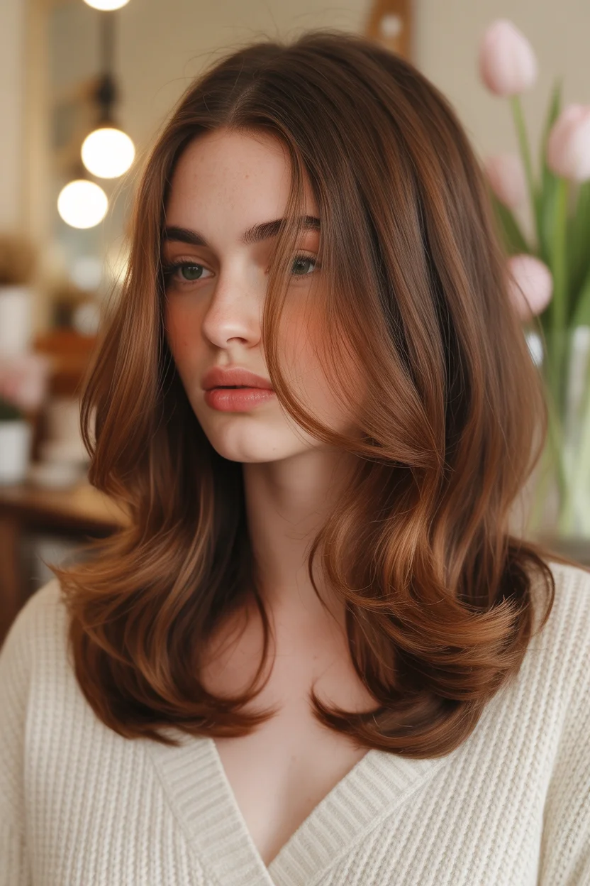 May Hair Color Ideas 2026 Soft Caramel Brunette Layers for Spring and Summer Ease 15