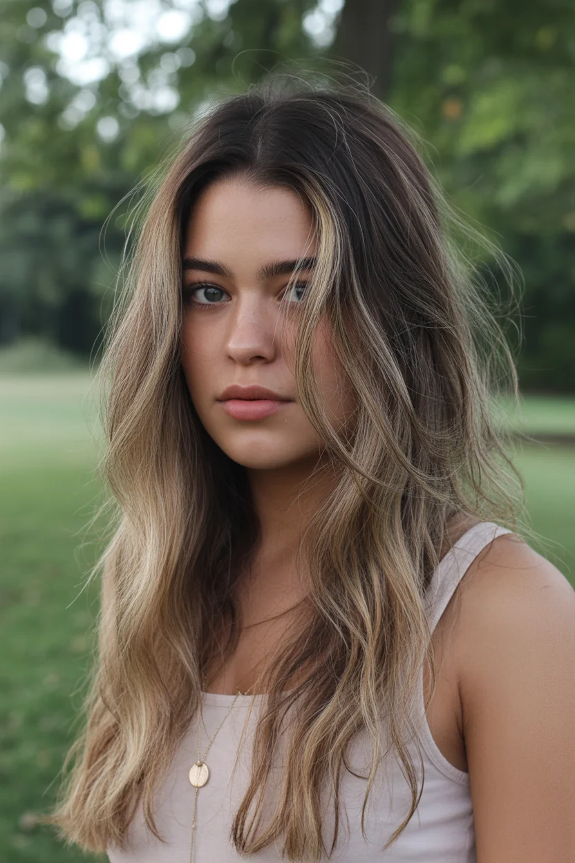 May Hair Color Ideas 2026 Natural Rooted Blonde for Effortless Brunettes Spring Glow 18