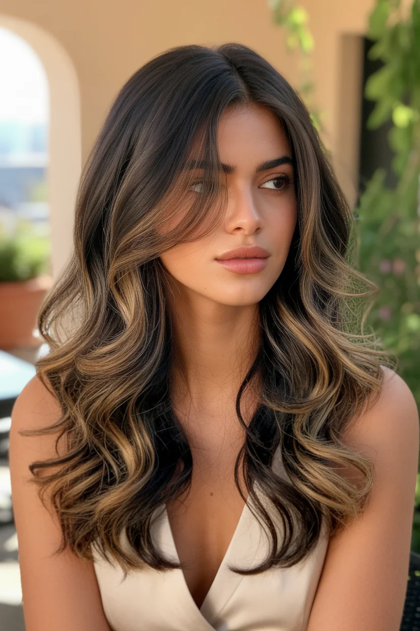 May Hair Color Ideas 2026 Warm Honey Ribbons for Brunettes Summer Glow