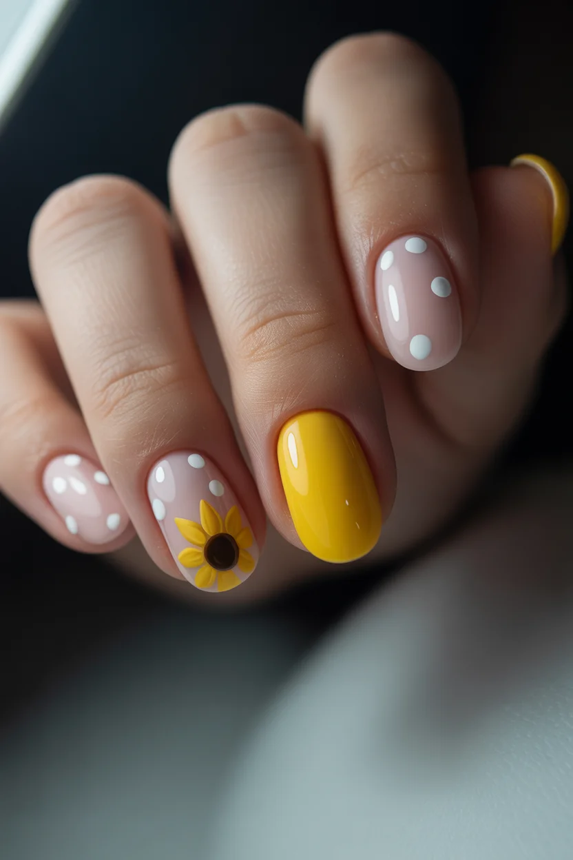 simple easy spring nail designs 2026 pastel swirl floral almond