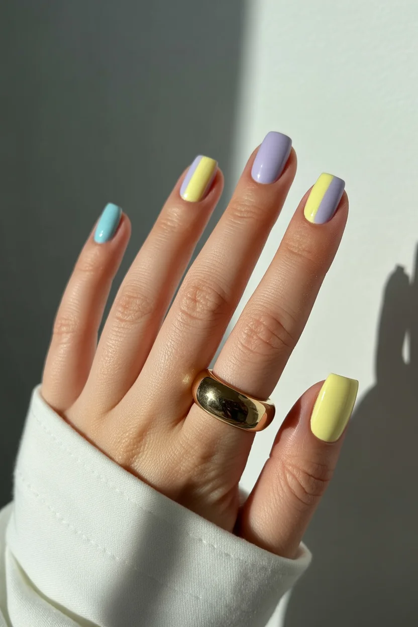 simple easy spring nail designs 2026 pink strawberry nail art