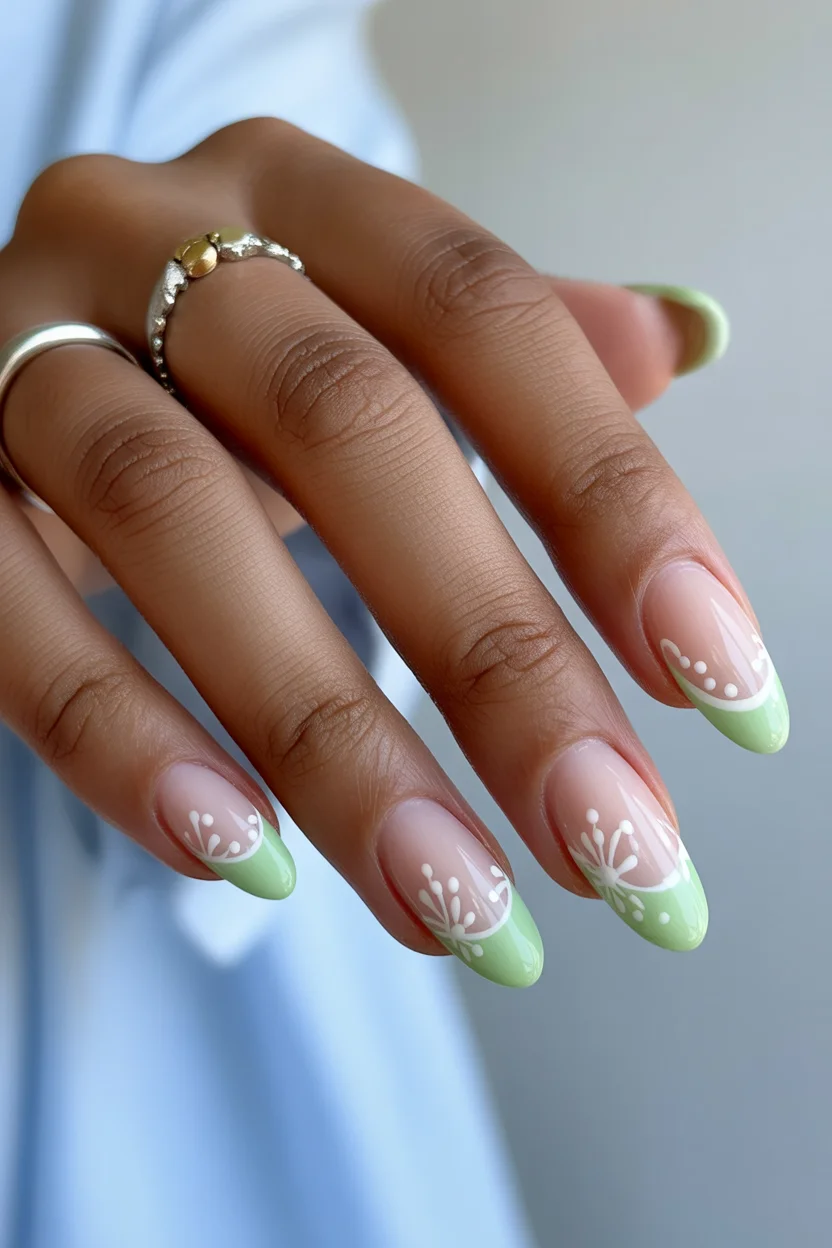 simple easy spring nail designs 2026 blue cherry manicure