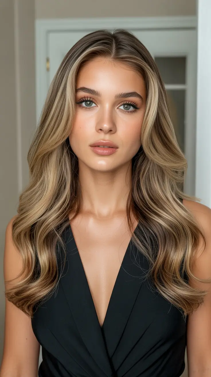 soft spring dark blonde hair color inspiration 2026 neutral cocoa dark blonde with dimensional depth 19