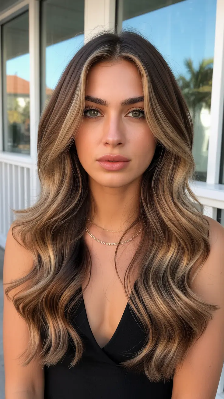 soft spring dark blonde hair color inspiration 2026 warm honey dark blonde with voluminous layers
