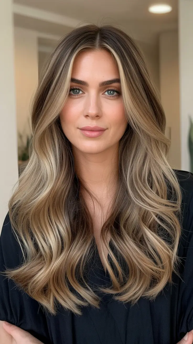 stylish spring ombre hair color 2026 neutral bronde with face framing light
