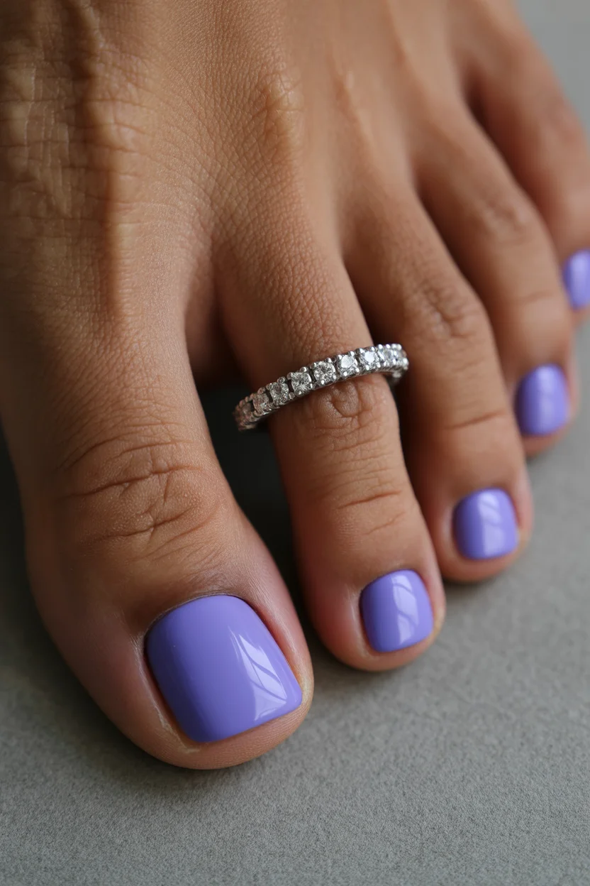 stylish spring toe nails 2026 periwinkle pedicure