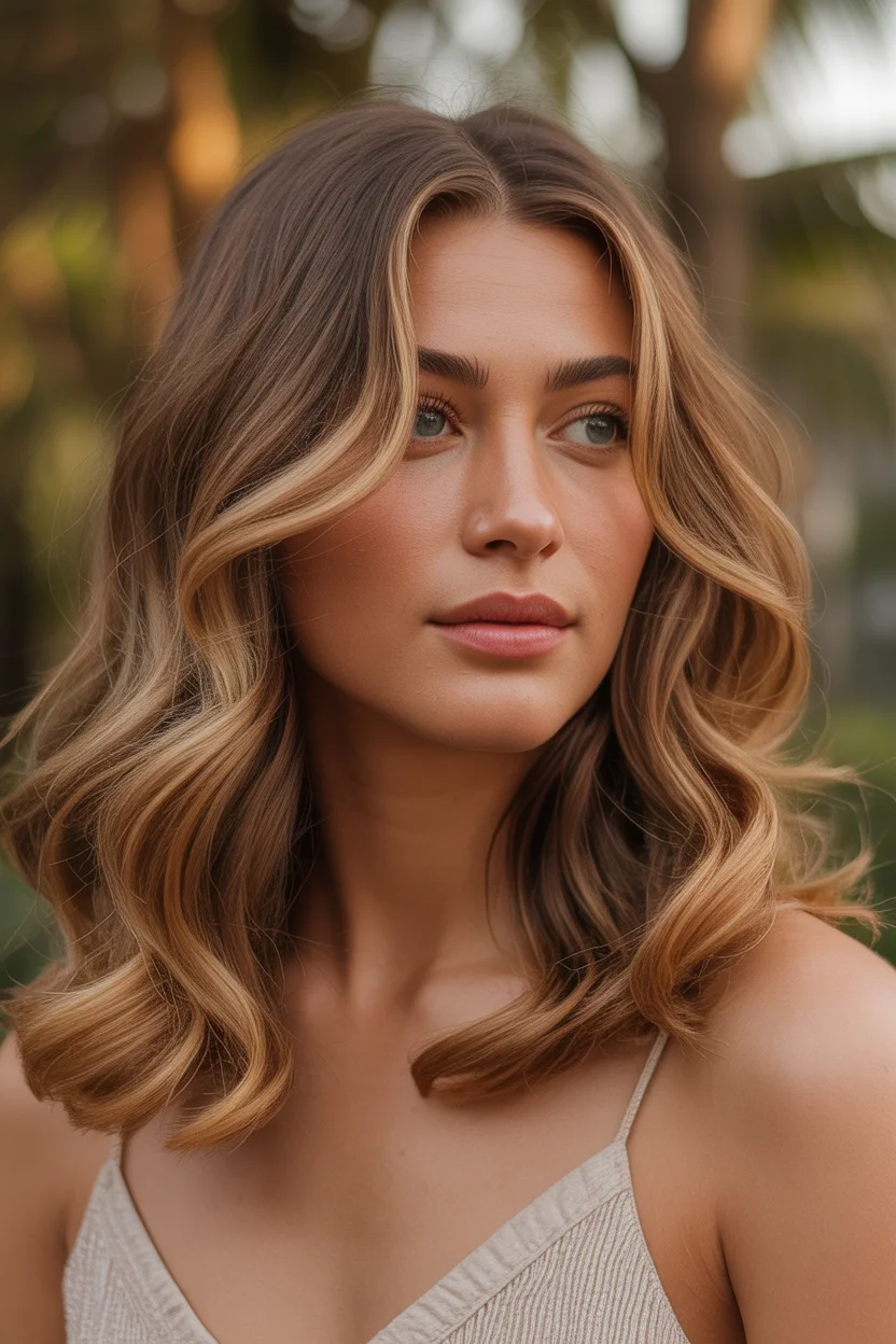 stylish spring ombre hair color 2026 neutral bronde with face framing light