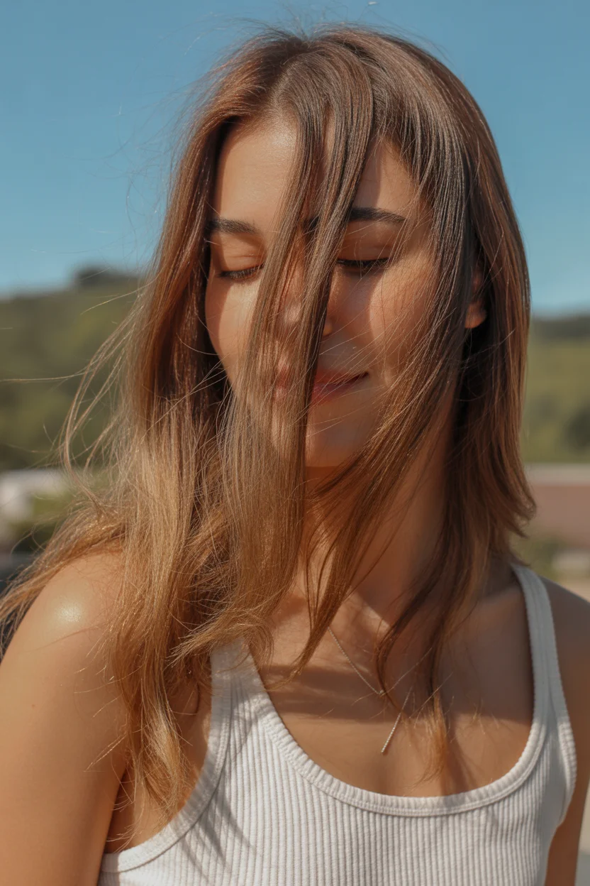 stylish spring ombre hair color 2026 soft lob dimensional blend 7