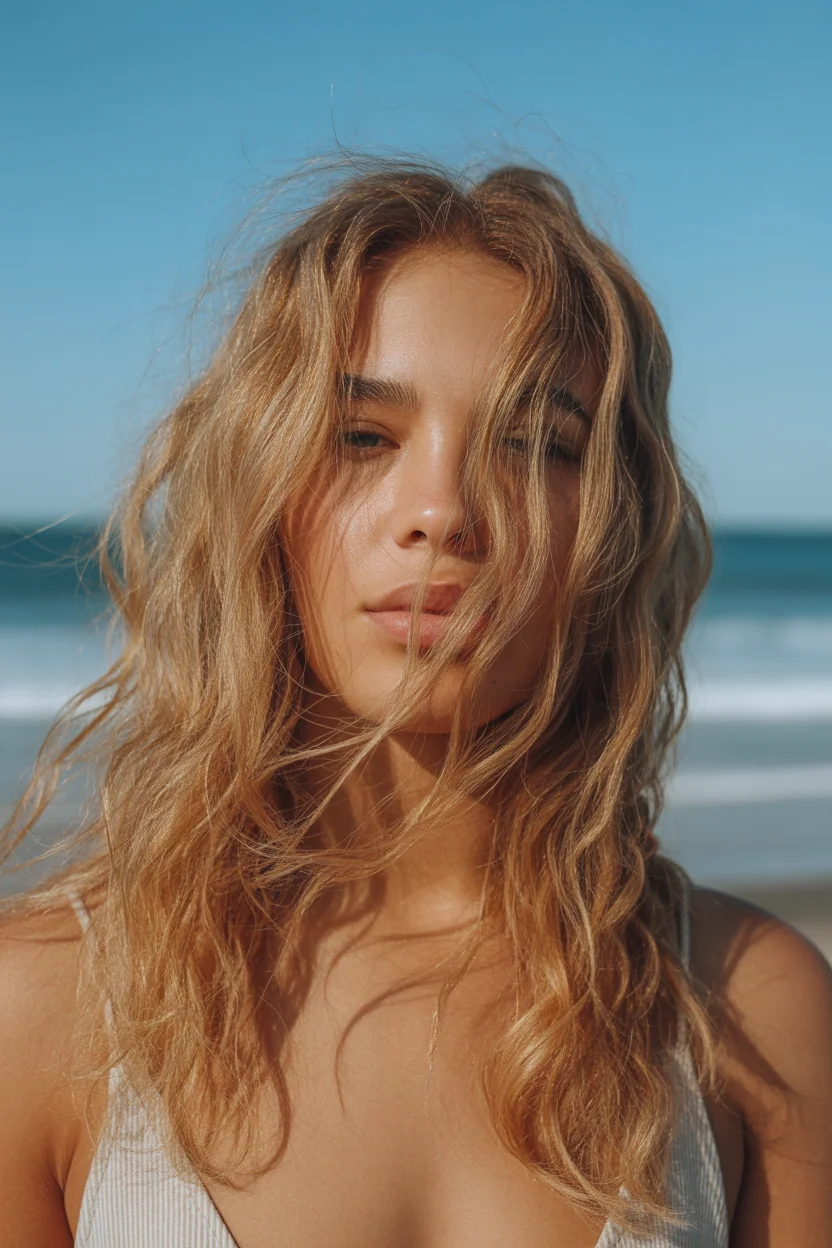 stylish spring ombre hair color 2026 muted peach ombre 9