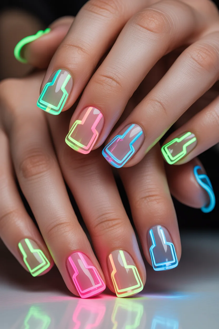 summer nail art ideas 2026 Golden Glitter Fade on Square Nails for Warm Summer Glow 10