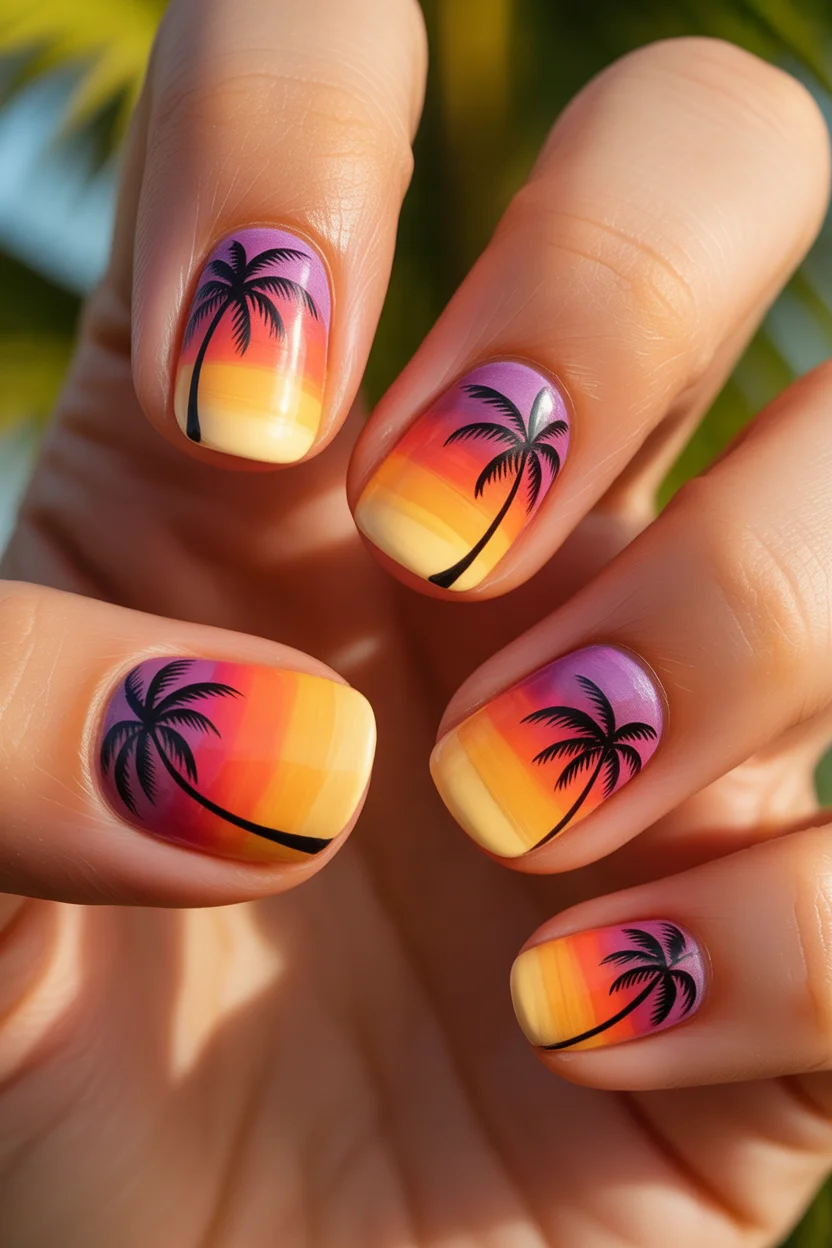 summer nail art ideas 2026 Soft Coral Almond for Fresh and Feminine Summer Style 15