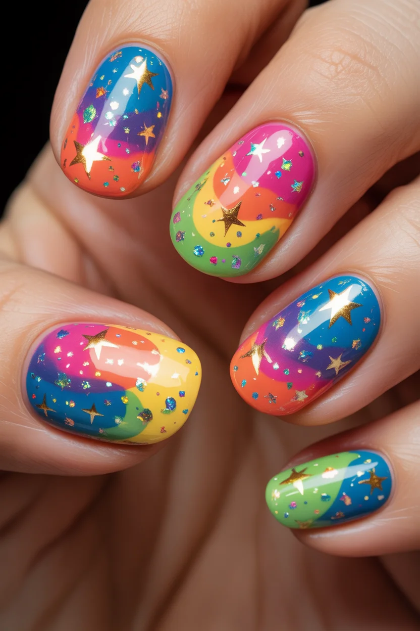 summer nail art ideas 2026 Soft Nude Almond with Pastel Petal Accents 16