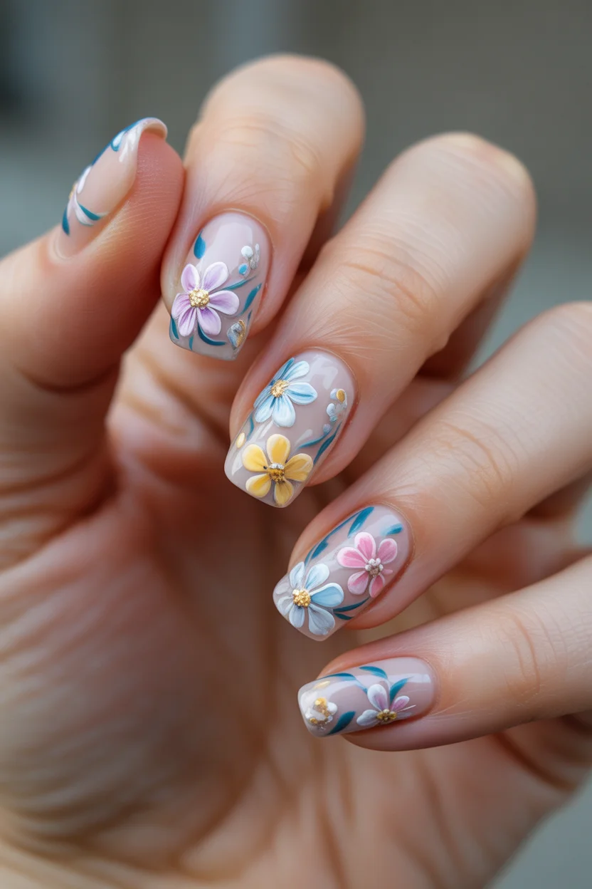 summer nail art ideas 2026 Neon French Almond with Pink and Orange Contrast 20