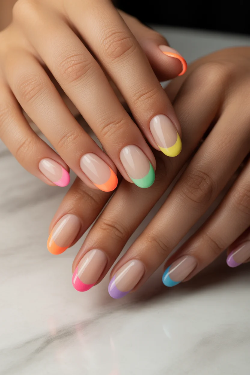 summer nail inspo 2026 Neon Orange Coffin Nails That Glow in the Sun 13