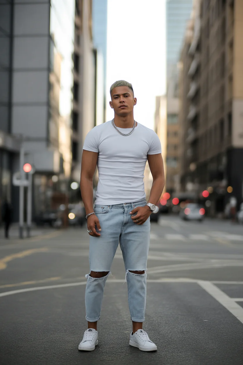 summer outfits fort men 2026 Urban Edge With Modern Denim