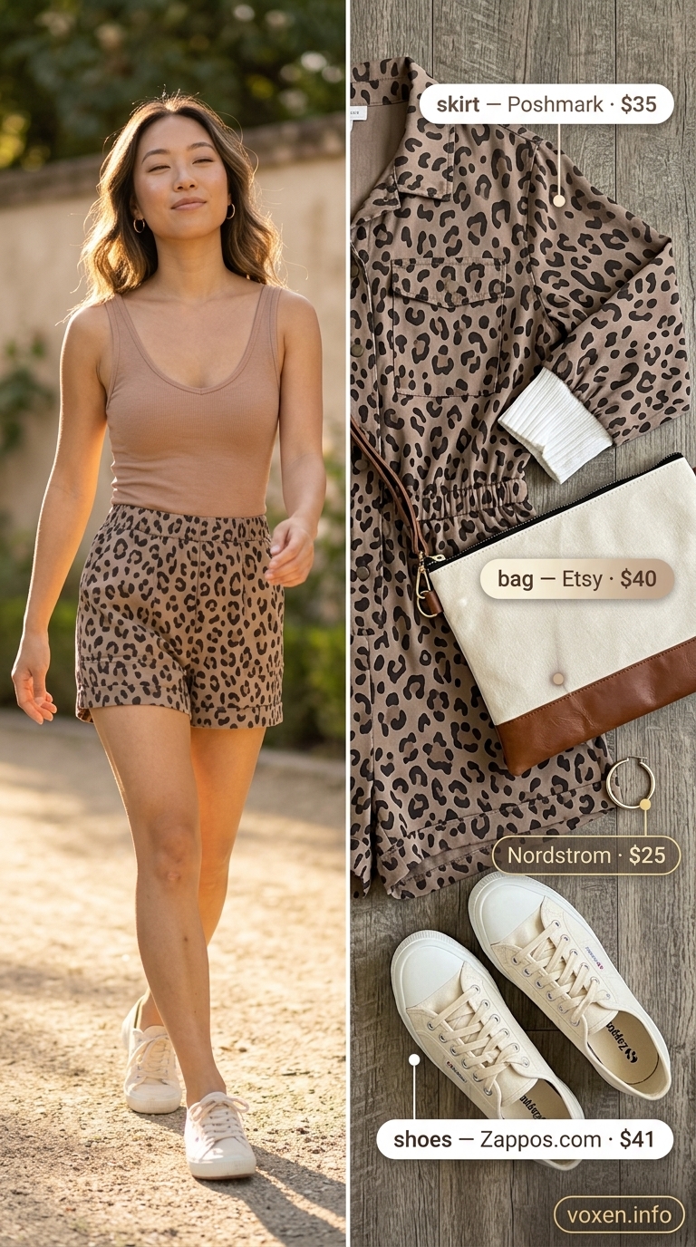 Cheetah print romper for animal print summer outfits for women 2026.