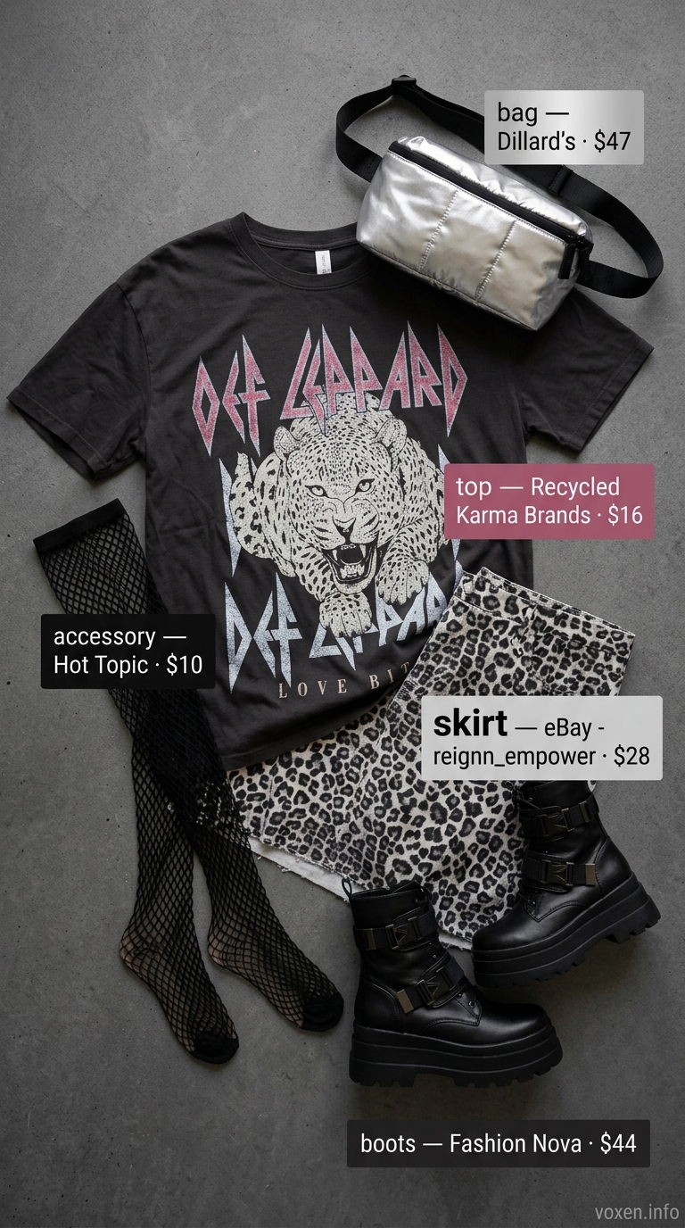 Leopard print mini skirt with band tee for animal print summer outfits for women 2026.