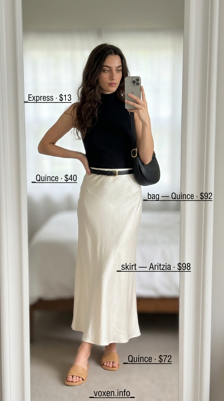 flowy maxi skirt outfits summer 2026 outfit idea - fashion styling inspiration