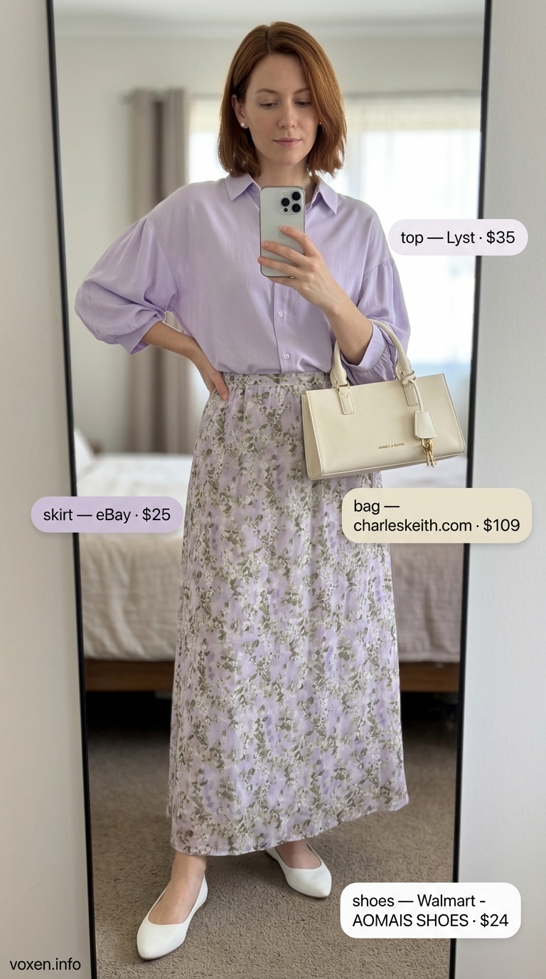 flowy maxi skirt outfits summer 2026 outfit idea - fashion styling inspiration