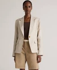 blazer 100% European Linen Structured Blazer Quince $90