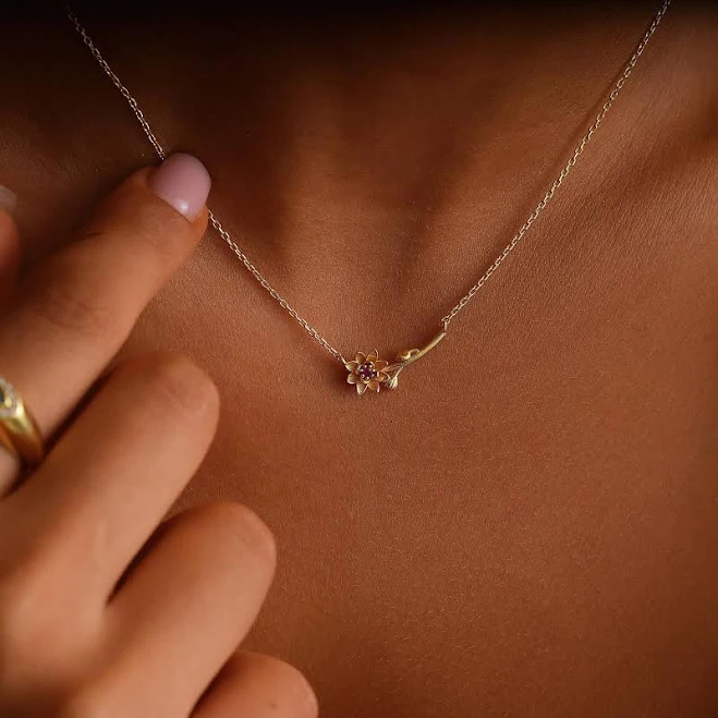 accessory 14K Gold Filled Dainty Horizontal Pendant Necklace Etsy - DaintyPersonalizedCo $21.62