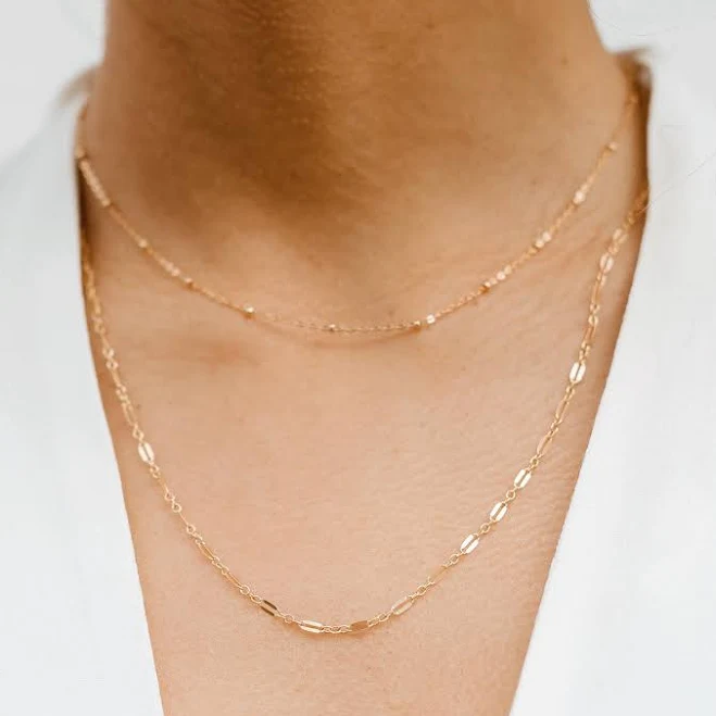 accessory 14kt Gold Filled Dainty Layered Necklace Set Etsy - amandadeer $49.6
