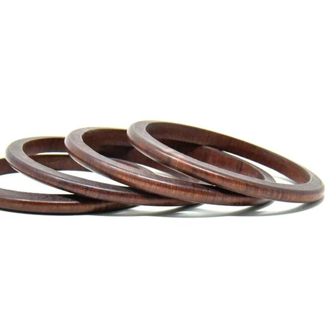 accessory 4 Set of 4 Mahogany Thin Bangles Luangisa African Gallery $35