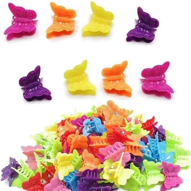accessory 50 Pack Butterfly Hair Clips eBay - dbgdgg48 $4.68