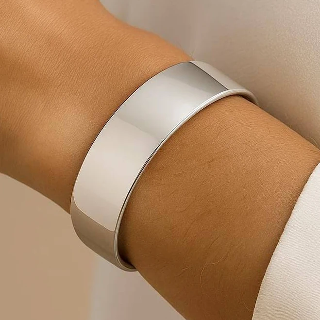 accessory 925 Sterling Silver Chunky Cuff Bracelet Etsy - Seller $128.95