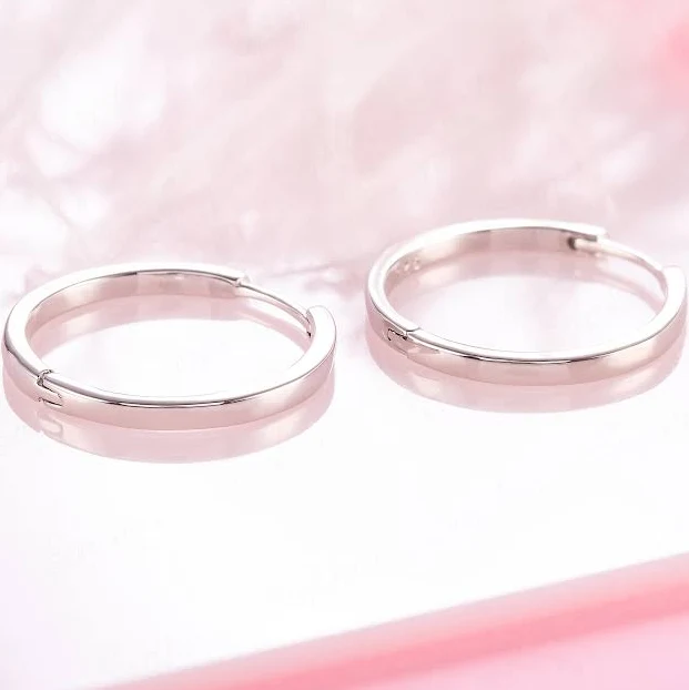 accessory 925 Sterling Silver Large Endless Hoop Earrings Etsy - Seller $48