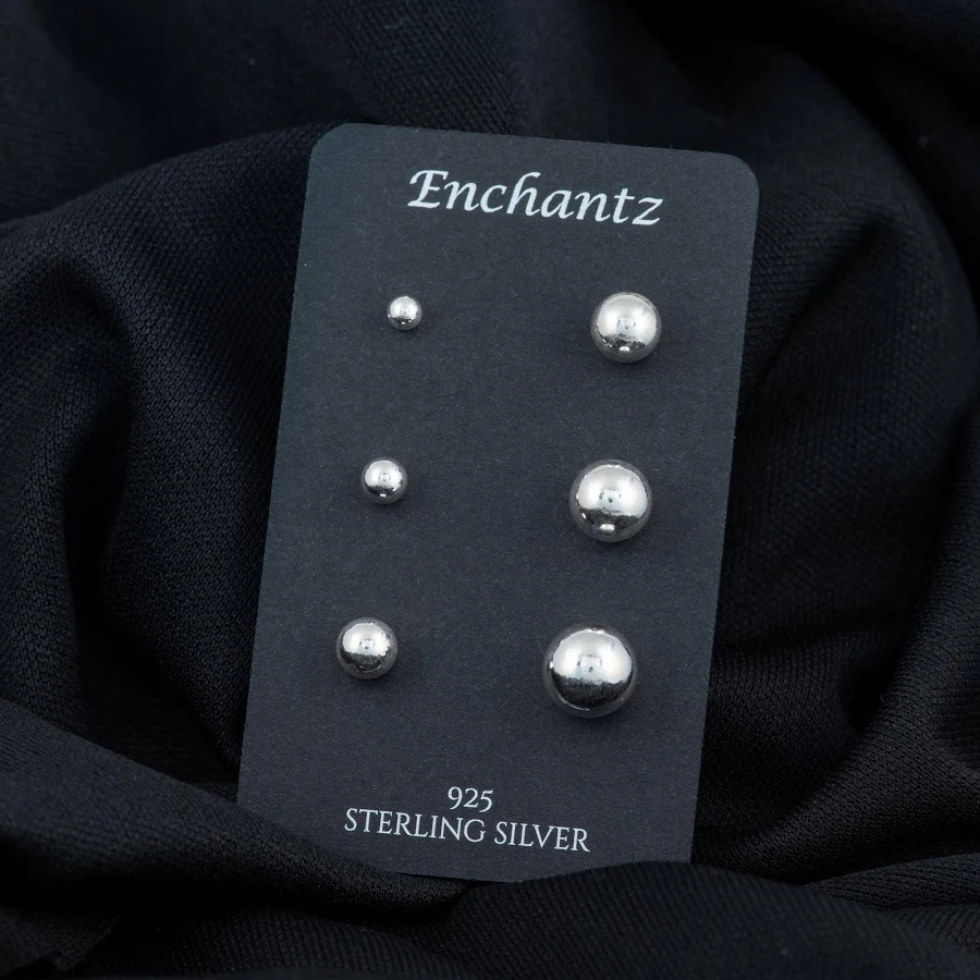 accessory 925 Sterling Silver Minimalist Round Ball Stud Earrings Etsy - Seller $12.75