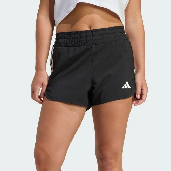 shorts adidas Pacer Workout Woven High Rise Shorts Black 2XS 3" - Womens Boxing adidas $24