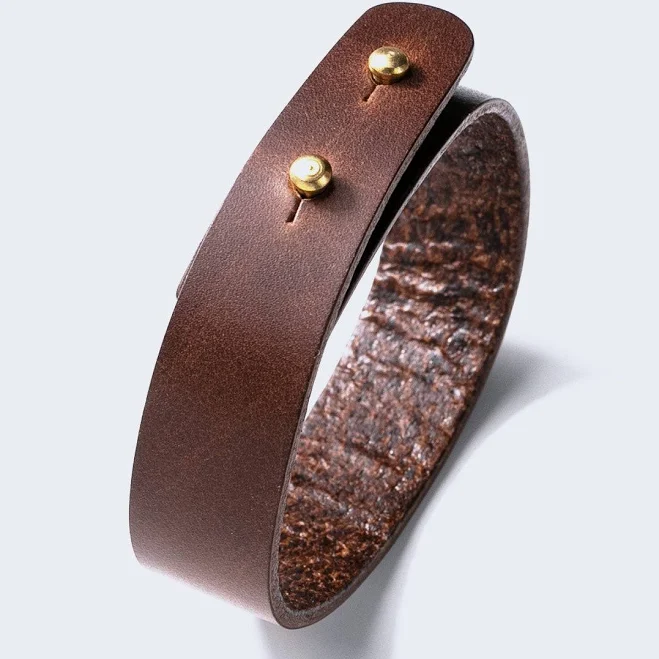 accessory Adjustable Minimalist Leather Bracelet Roarcraft Co. $39