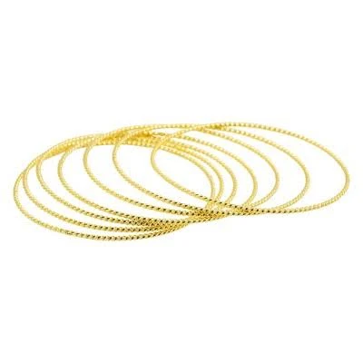 accessory Adornia 14K Gold-Plated Skinny Bangle Set Target $19.52